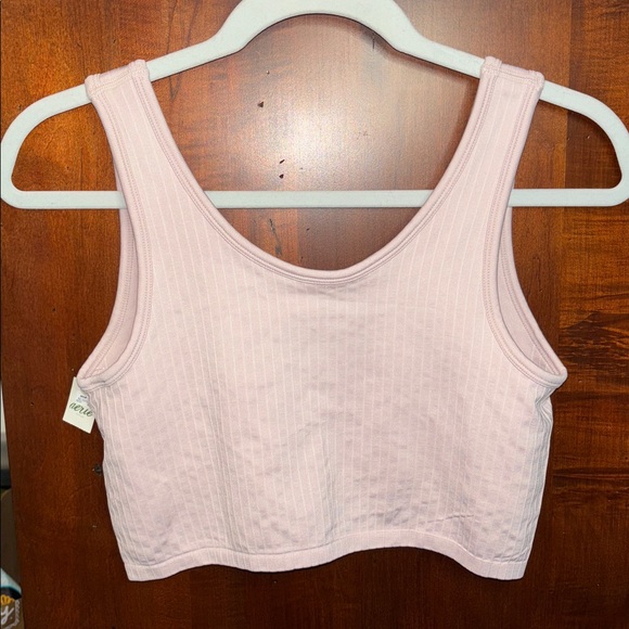 Aerie Ribbed Seamless Tank Sports Bra - Picture 2 of 9